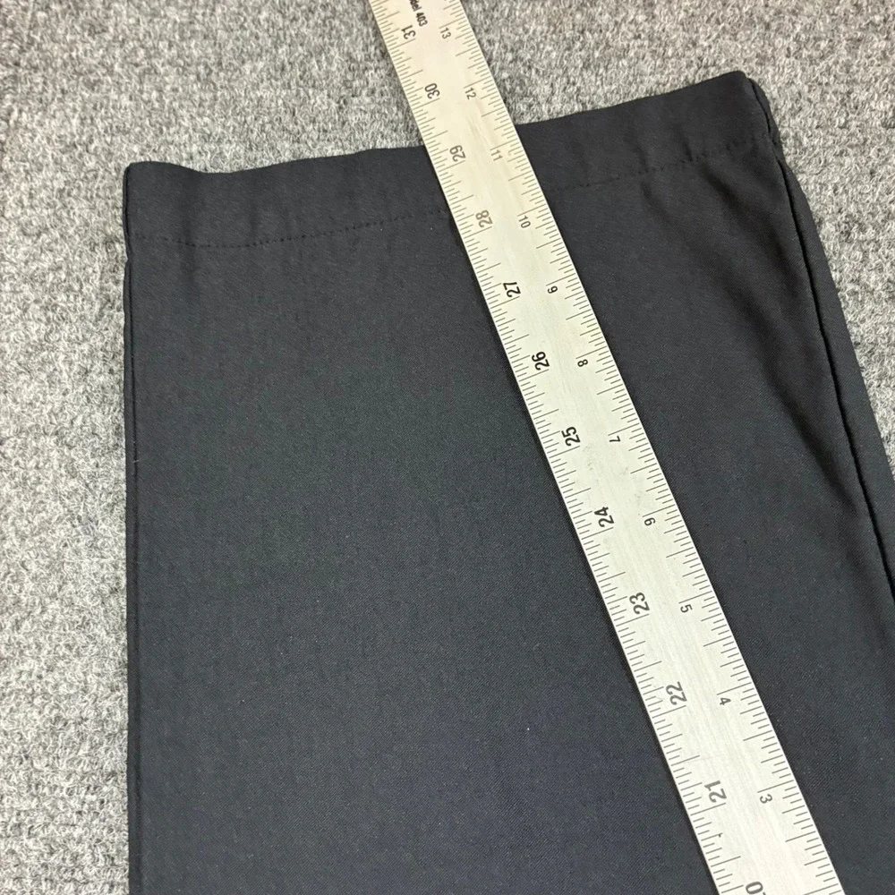Drapers & Damons Women Large 34x30 Black Straight Leg Stretch Pull On Dress Pant